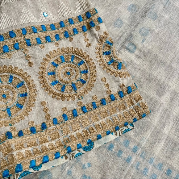 Two-piece Ethnic Set A Long Kurta Tunic and Matching Wide-leg Pants for Women M - Picture 14 of 16